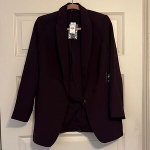 Brand New With Tags Express Deep Purple Women's Blazer